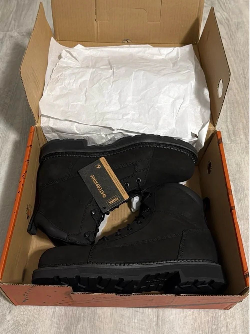 Men's Waterproof Leather Safety Toe Boots